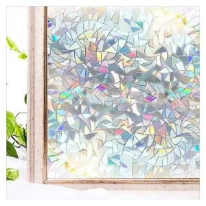 Colorful Non Adhesive Frosted Glass Window Film Static Cling Window Privacy Film Decorative Frosting Cover Sticker