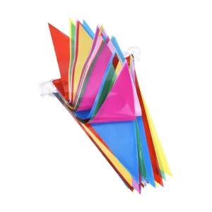 Colorful Nylon Cloth Pennant Flags Banner Multicolor Party Celebrations Flag