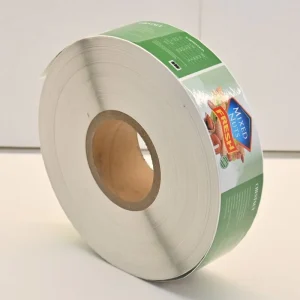 Colorful Printed Label Roll Eco Friendly Durable High Temperature Resistant Waterproof Nut Food Adhesive Stickers Custom OEM