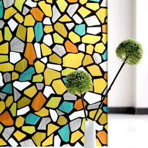 Colorful Static Decorative Window Protective Film Cling Glass Sticker