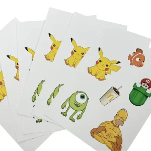 Colorful Sticker Labels Double sided Adhesive Transparent Material Specialty Paper Printing