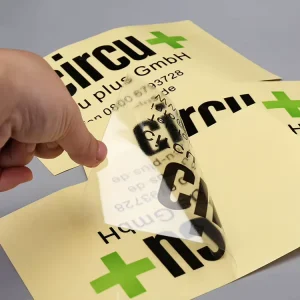 Colorful Transparent Round Stickers PVC Adhesive Labels Agriculture Use White Ink Printing