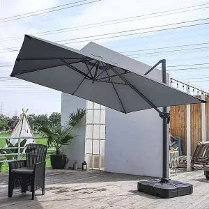 Commercial Aluminum Umbrella for Outdoor Advertising for Hotels Parks Manufactured Patio Umbrella