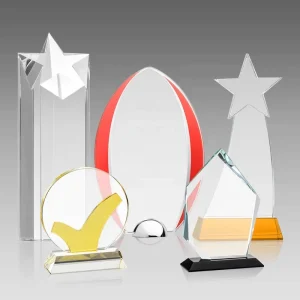 Commercial Decoration Custom Blank Crystal Trophy Glass Trophy