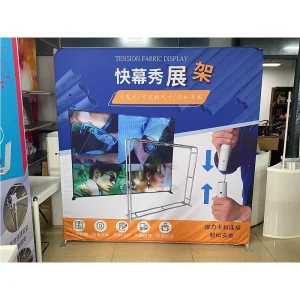 Commercial LED Lightbox Advertising Display System Aluminum Frame Tension Fabric Backdrop