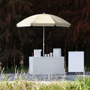 Commercial Night Market Stall Umbrella Large Outdoor Parasol with Advertising Printing Courtyard Sun Protection