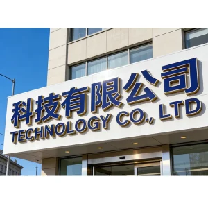 Commercial Outdoor Advertising Sign Front Illuminated LED Channel Letter Acrylic Technology Company LED Letter