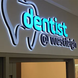 Commercial Outdoor Advertising Sign Front Illuminated LED Channel Letter Trim Facelit Acrylic Letter Sign Boards