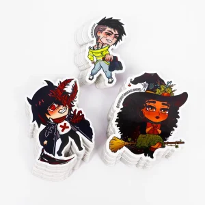 Company Custom Vinyl Die Cut Stickers Self Adhesive Waterproof Cartoon Logo Design for Candle and Craft Use
