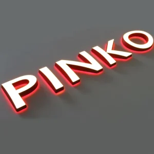 Company Image Wall Logo Background Wall LED Custom Sign Mini Luminous Word Custom Acrylic Engraving Acrylic Signboard LED Letter