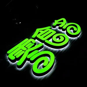 Company Image Wall Logo Background Wall Led Custom Sign Mini Luminous Word Custom Acrylic Engraving Acrylic Signboard Led Letter
