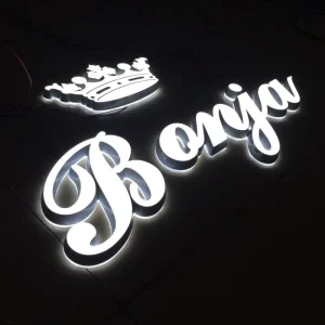 Company Image Wall Logo Background Wall Led Custom Sign Mini Luminous Word Custom Acrylic Engraving Acrylic Signboard Led Letter