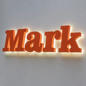 Company Image Wall Logo Background Wall Led Custom Sign Mini Luminous Word Custom Acrylic Engraving Acrylic Signboard Led Letter