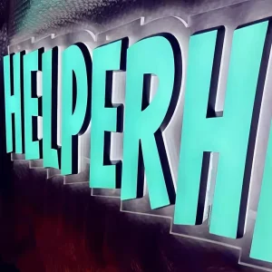 Company Image Wall Logo Background Wall Led Custom Sign Mini Luminous Word Custom Acrylic Engraving Acrylic Signboard Led Letter