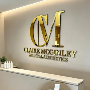 Company Logo Custom Metal Channel Number Plate Non Illuminated Letters Outdoor Business Signs