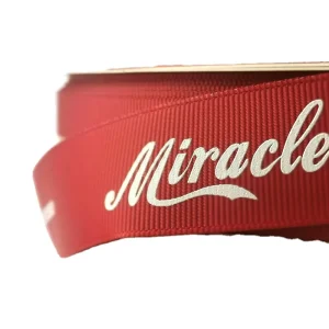 Competitively Priced Printed Polyester Grosgrain Ribbon 100% Poly Double Face Style with Personalized Logo for Custom Gifts