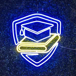 Congrats Grad Custom LED Acrylic Neon Sign Lights Waterproof Eco Friendly Wall Decor Indoor Outdoor Graduation Party Business