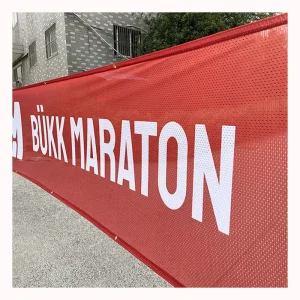 Construction Mesh Banners Fence Advertising Hanging Custom Banner Class Flags Polyester Mesh Banner