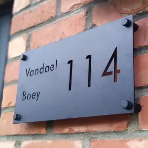 Contemporary Door Room Number Sign Plate House Sign House Numbers Modern Door Sign