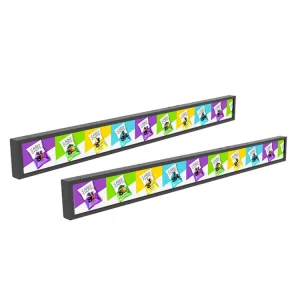 Convenience Store 35 Inch 37 Inch WiFi Android 11 Bar Strip Smart Price Tag Digital Advertising Electronic Shelf Display