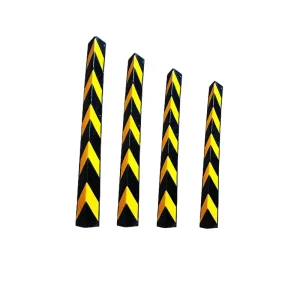 Corner Protector Anti-Collision Strip for Parking Lot Rubber Traffic Warning Sign Reflective Rubber Corner Guard