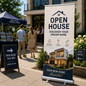 Corporate Retractable Banner Display for Conferences Meetings and Brand Presentations