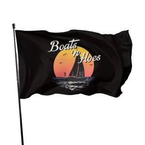 Costom Flags for Boats 100% Polyester Material Metal Perforated or Flag Holder