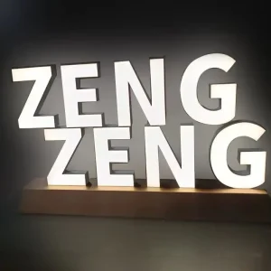 Creative Acrylic Mini Characters and Letters with 3D Backlit Letter Luminous Combination Advertising Logo Customization