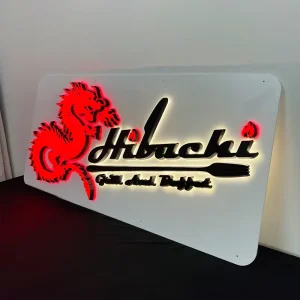 Creative Acrylic Mini Characters with 3D Backlit Letter Luminous Combination Advertising logo Customization