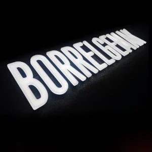 Cross Border Exclusive Factory Direct Custom LED Illuminated Letters Semi Curved & Spherical Acrylic Neon Like Glow Signs