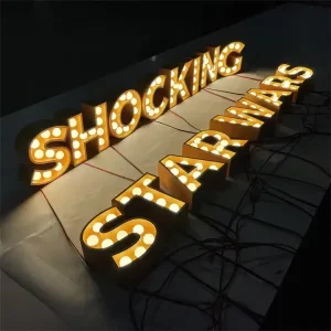 Cross Border Foreign Trade Exclusive LED Illuminated Letters Light Bulbs for Facade Signboard Advertising Model 06