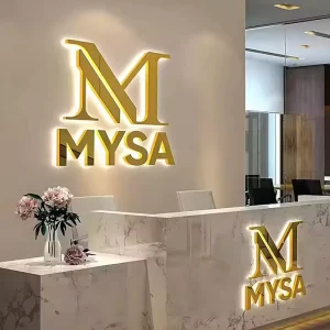 Cross Border LED Custom Outdoor Indoor Facade Sign Acrylic Billboard Stainless Steel Backlit Letters Combination Text