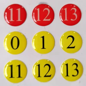 Crystal Epoxy Sticker Car logo Custom made Glow in the dark Square Molded Resin Transparent Crystal PVC Label Offset Printing