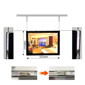 Crystal Frameless Acrylic LED Panel Magnetic Picture Frame Light Box Customized Color Hanging