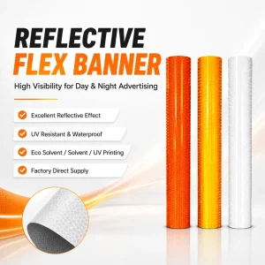 Crystal Honeycomb Reflective Roll Anti-UV Outdoor Banner Material for Traffic Signs Billboards