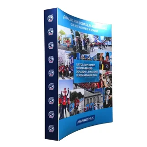 Curved Foldable Dye Sublimation Portable Exhibition Trade Show Pop Up Display Banner Stands