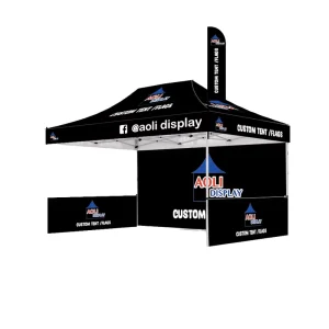 Custom 10 Feet (3×3 Meter) Pop-Up Sports Outdoor Patio Tent Canopy Indoor Event Exhibition Advertising Display Promotional Tent