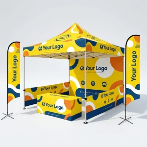 Custom 10×10 Pop up Tent with Your Logo Waterproof Advertising Tent Booth Promotional Custom Printed