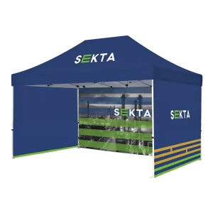 Custom 10x15ft Pop Gazebo 40mm Hex Aluminum Frame 600D Oxford Waterproof UV Resistant Fire Retardant Folding Advertising Tent