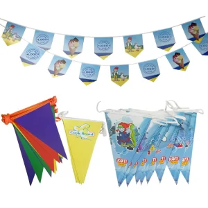 Custom 20*30Cm 30*40Cm Bunting Flag 14X21Cm Small String Flag Printed World Counties String Banner Flag