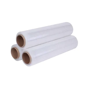 Custom 20 Gauge Food Grade Stretch Film 3″ Core 500m Length Heavy Duty Pallet Wrap with UVI Protection for Outdoor Storage
