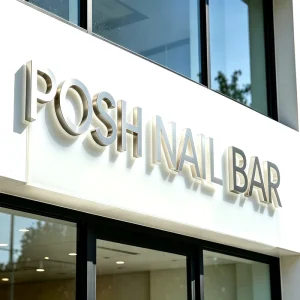 Custom 30 LED Backlit Letters Stainless Steel Halo Lit Acrylic Business Storefront Outdoor Illuminated Logo Sign