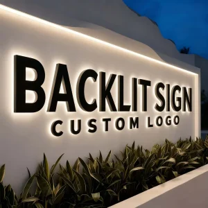 Custom 3D Acrylic Business Sign Board Gold Metal Letters Store Sign for Business Outdoor Waterproof Channel Letters Sign
