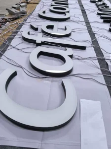 Custom 3D Acrylic Front Light Letters Hanging Decorative Waterproof IP67 Signage for Storefronts