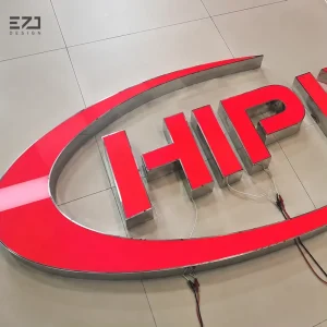 Custom 3D Acrylic Front Lit LED Logo Sign Outdoor Storefront Business Advertising Aluminum Steel Channel Letters