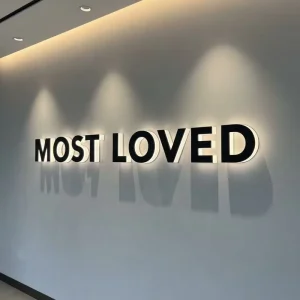 Custom 3D Acrylic Letters Waterproof LED Acrylic Letter Sign Decorative Advertising Sign Outdoor Channel Letter Sign