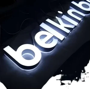 Custom 3D Acrylic Logo Sign with LED Lighting PVC Shop Name Board Design for Outdoor Channel Letters Office Home