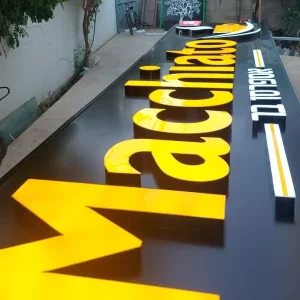 Custom 3D Acrylic Mini Frontlit Borderless LED Letter Waterproof Outdoor Business Store Illuminated Logo Sign