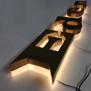 Custom 3D Channel Letters Signage Outdoor LED Strips Lighting For Companies Malls Hospitals Parks Home