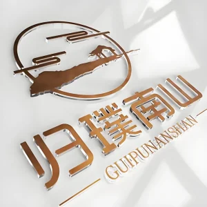 Custom 3D Crystal Acrylic Letters Custom Metal Sign for Company Reception Desk and Image Wall